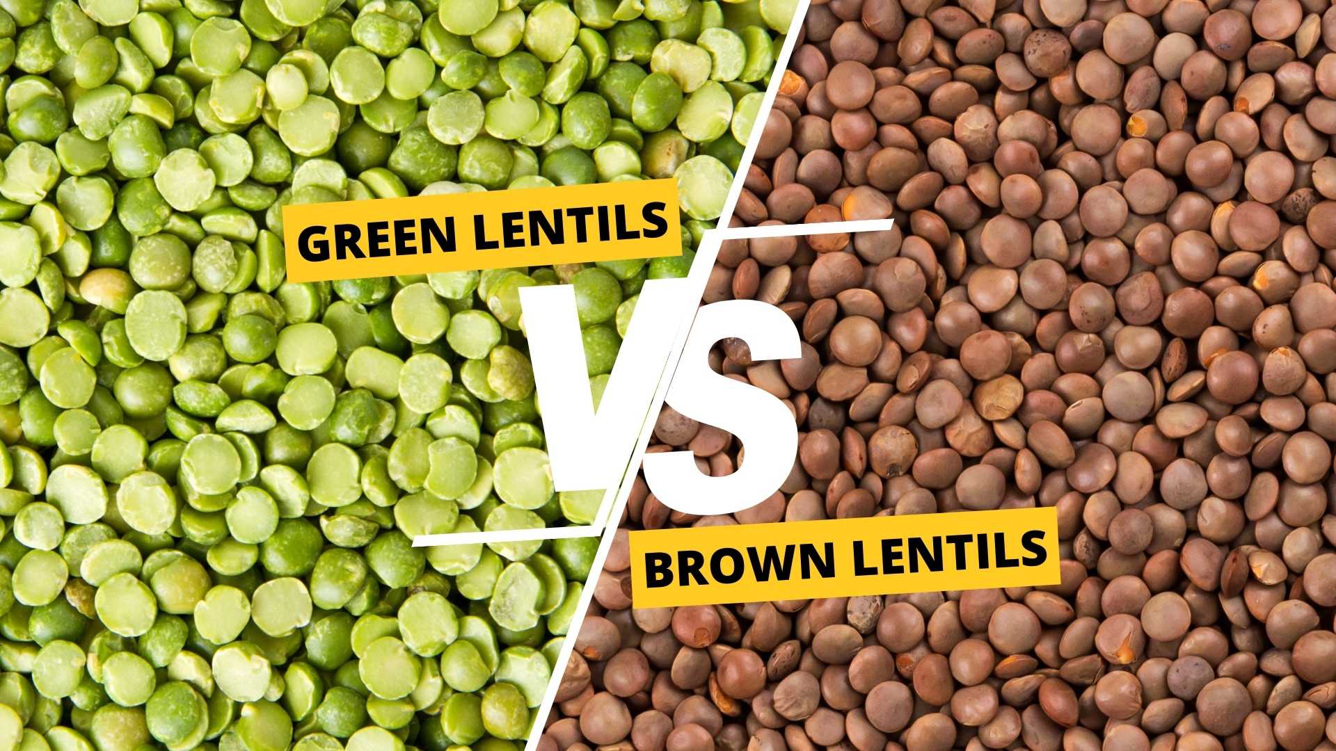 Green vs Brown Lentils